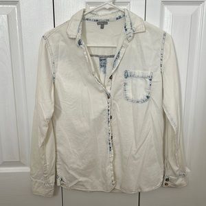 Size S Charlotte Russe stonewashed button down